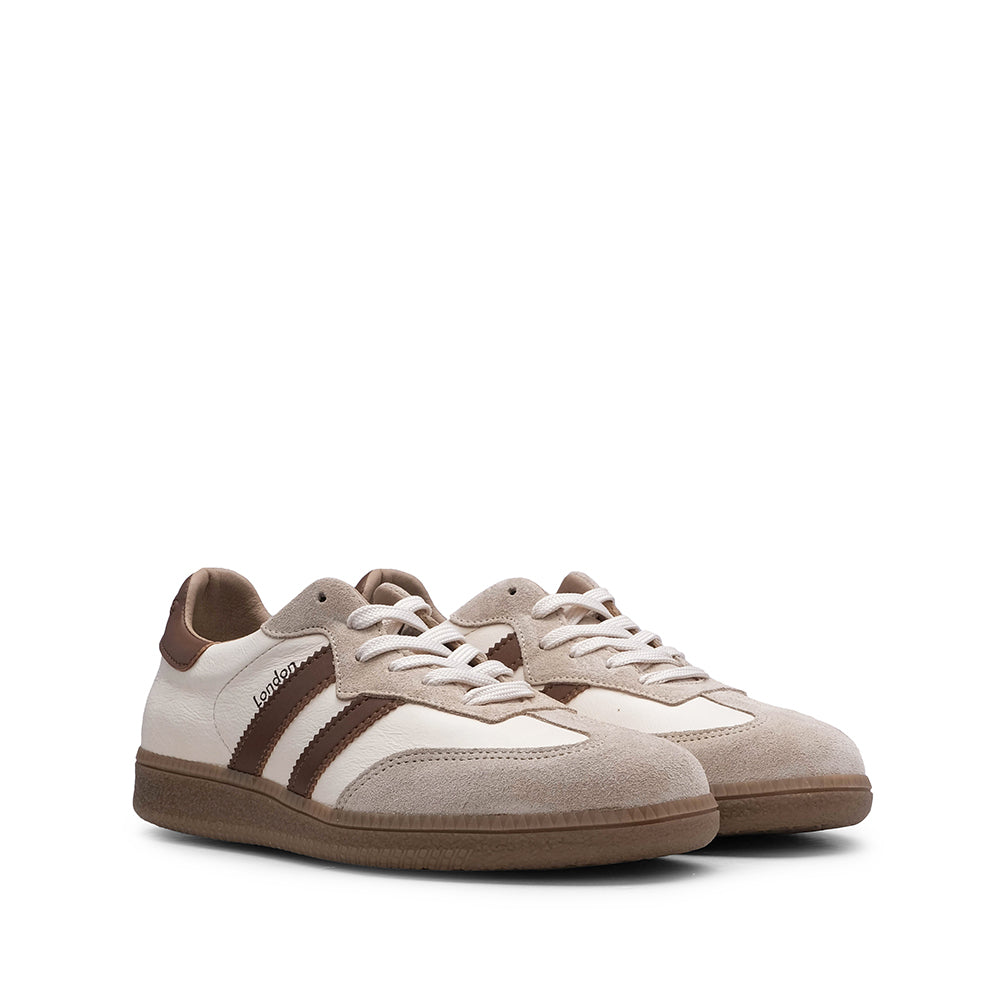 Sapatilha Casual Mulher Camurça Creme