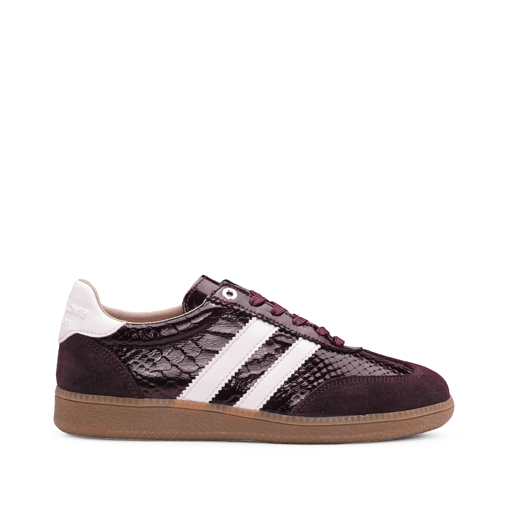 Sapatilha Casual Mulher Verniz Bordeaux