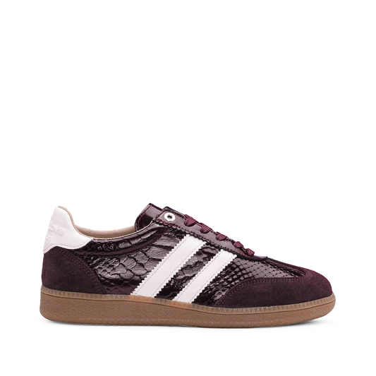 Sapatilha Casual Mulher Verniz Bordeaux