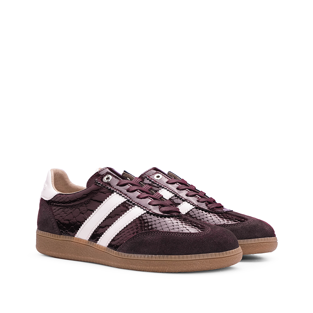 Sapatilha Casual Mulher Verniz Bordeaux