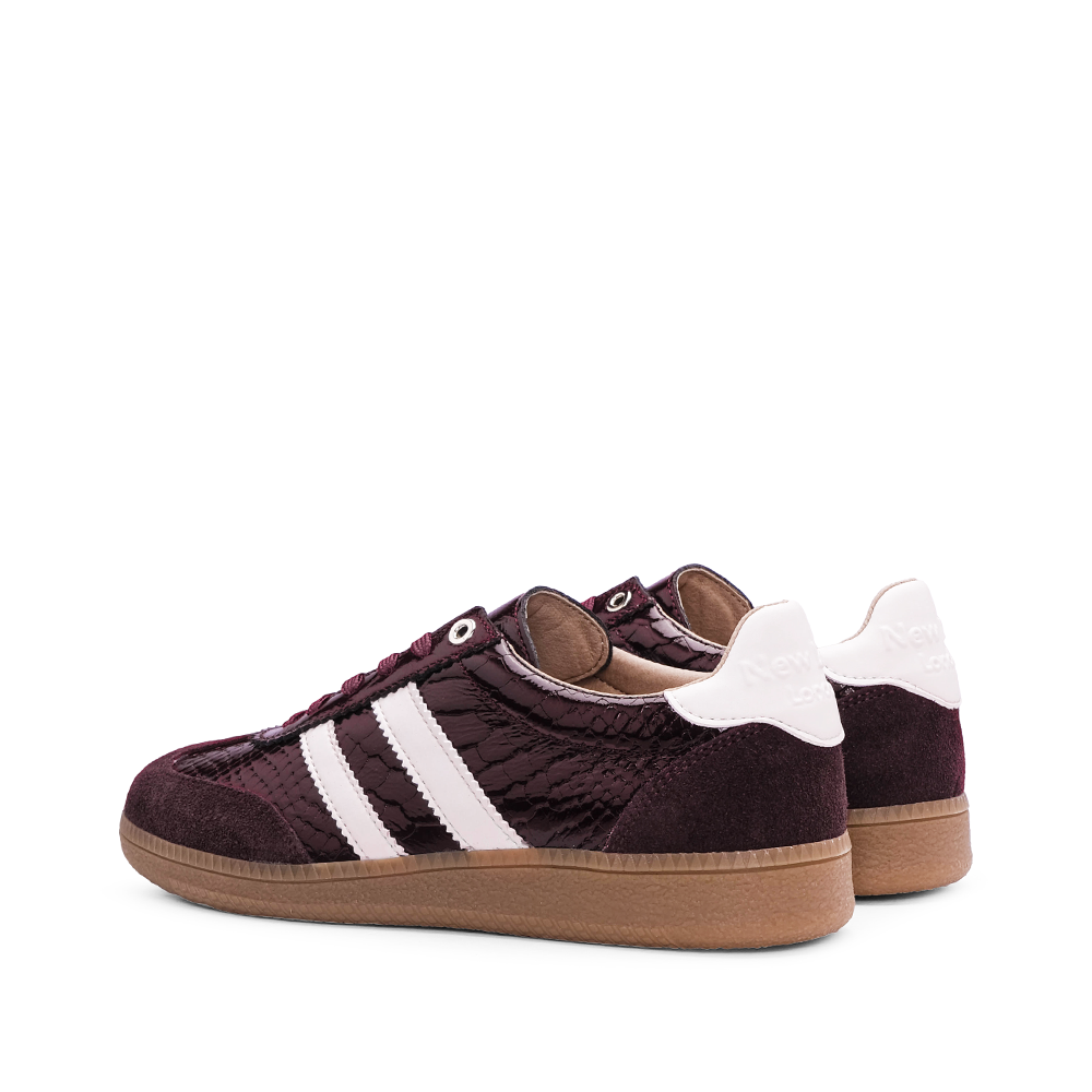 Sapatilha Casual Mulher Verniz Bordeaux