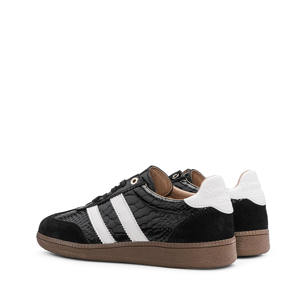 Sapatilha Casual Mulher Verniz Preto