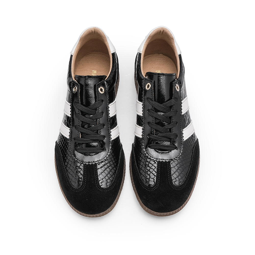 Sapatilha Casual Mulher Verniz Preto