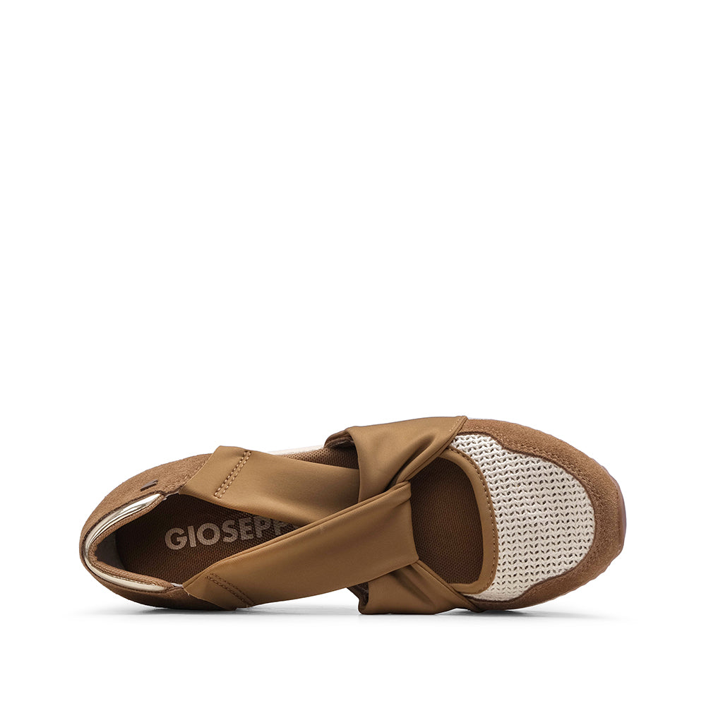 Sapato Salto Cunha Mulher Camel