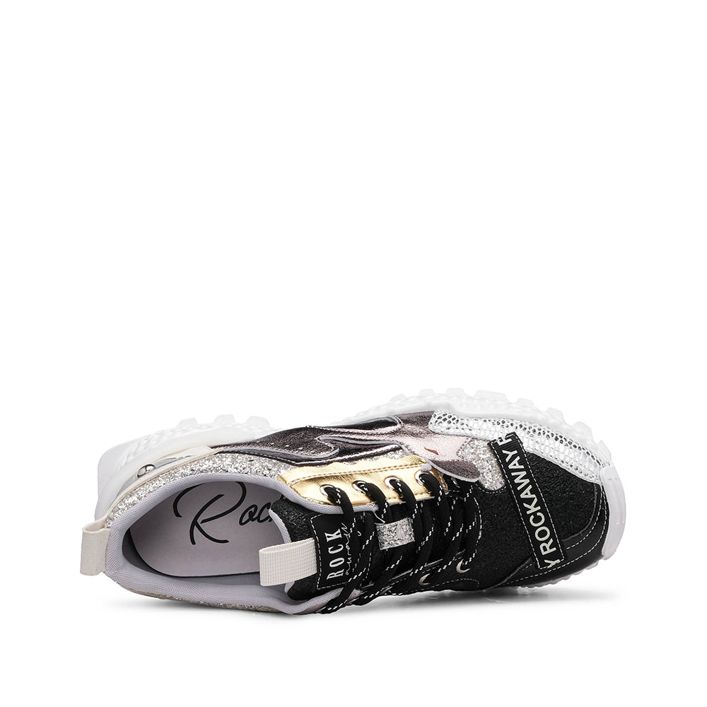 Sapatilha Casual Mulher Preto E Branco
