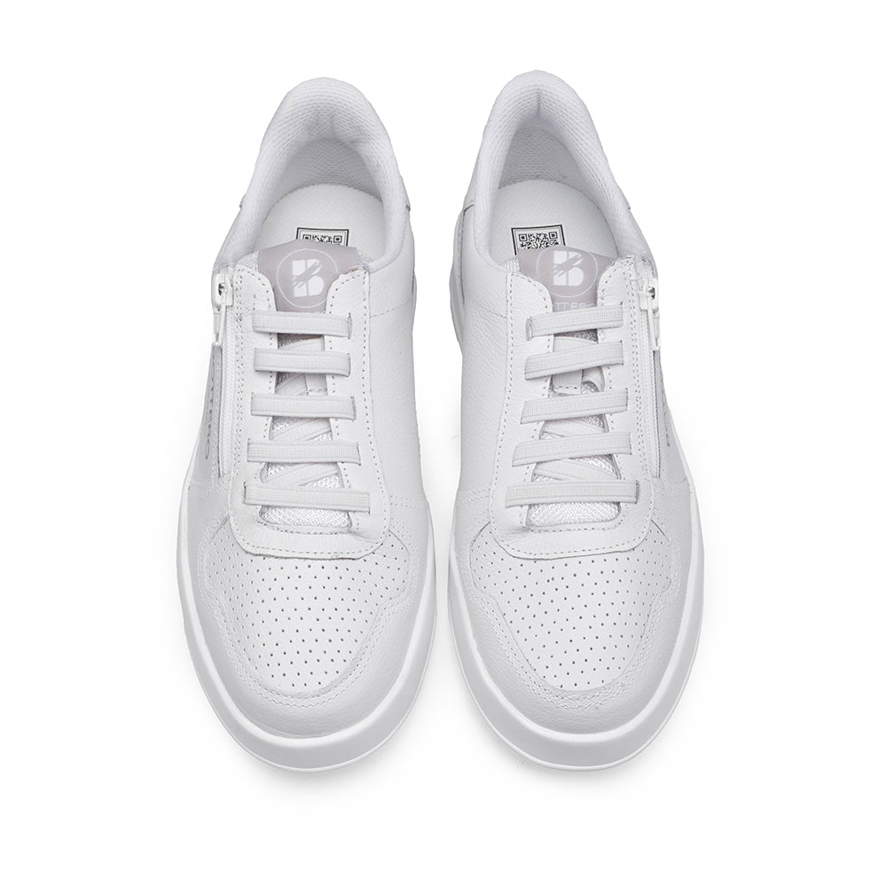 Sapatilha Casual Mulher Pele Branco