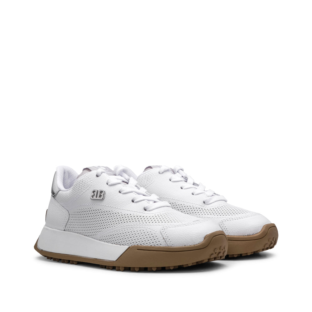 Sapatilha Casual Mulher Pele Branco