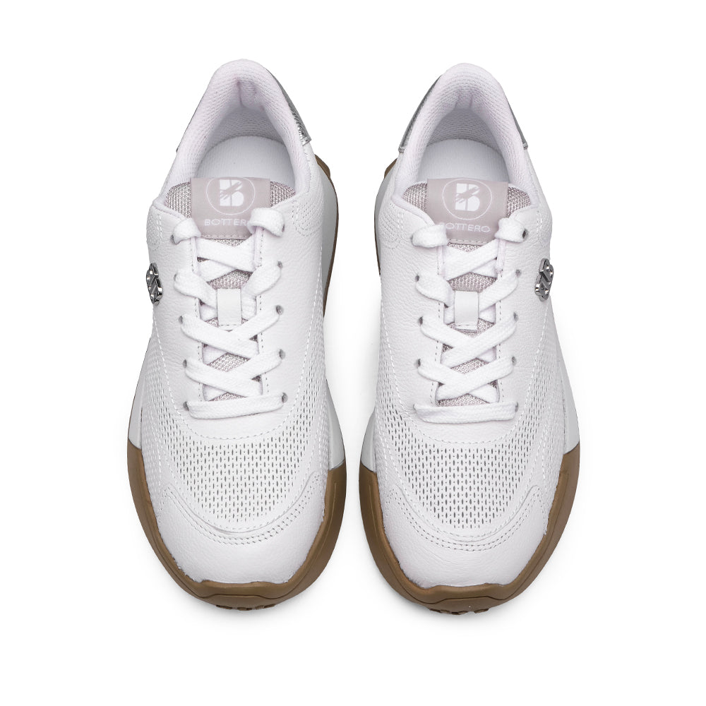 Sapatilha Casual Mulher Pele Branco