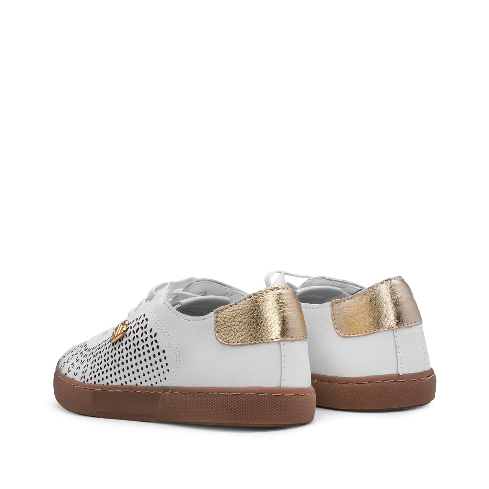 Sapatilha Casual Mulher Pele Branco