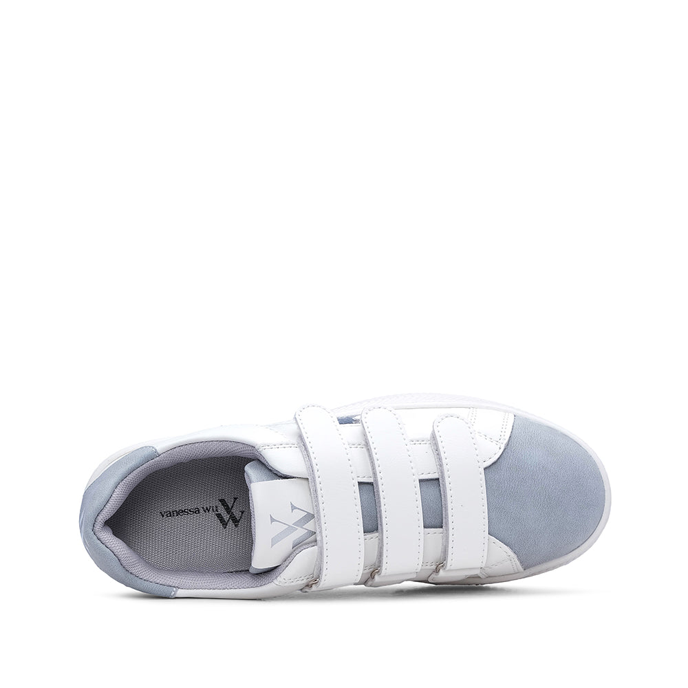Sapatilha Casual Mulher Branco E Cinza