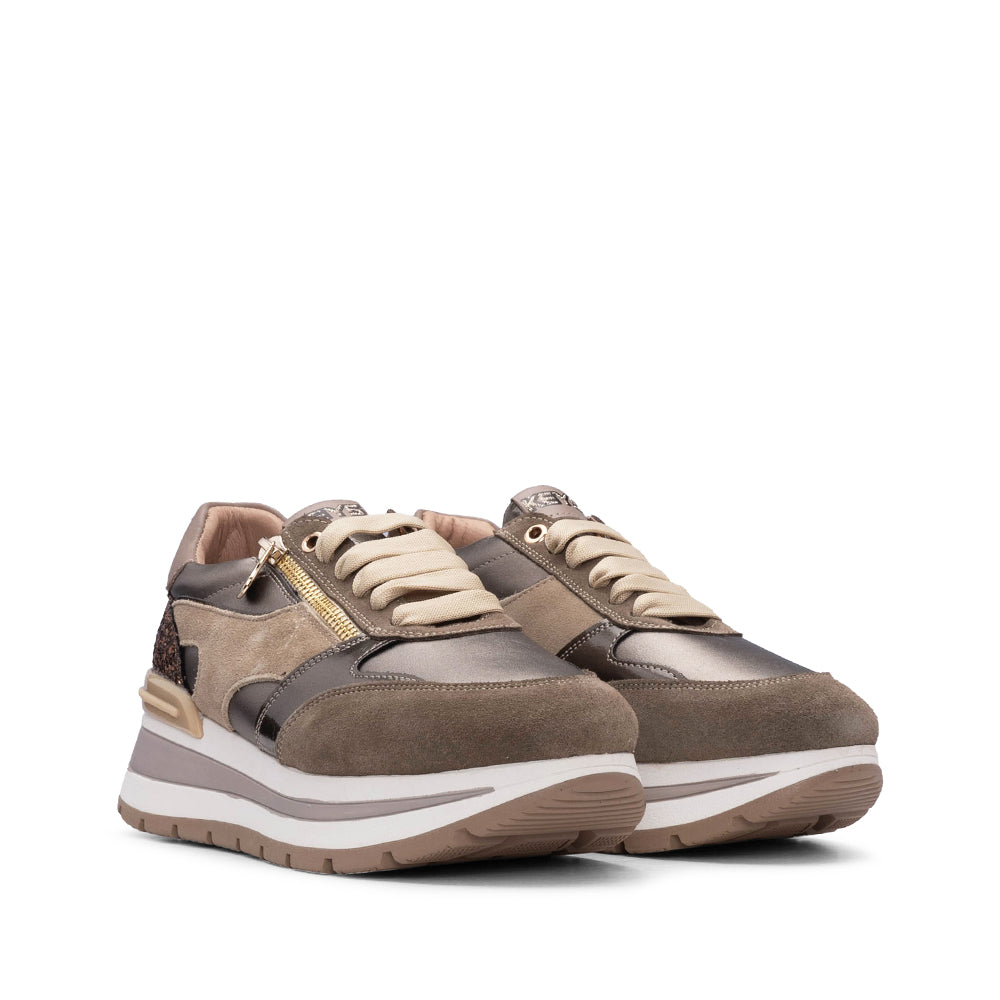 Sapatilha Casual Mulher Taupe