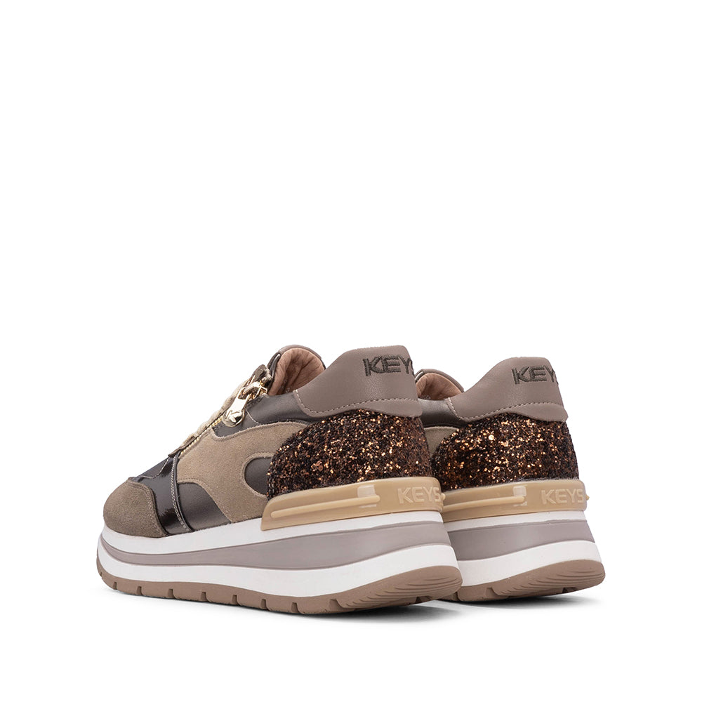 Sapatilha Casual Mulher Taupe