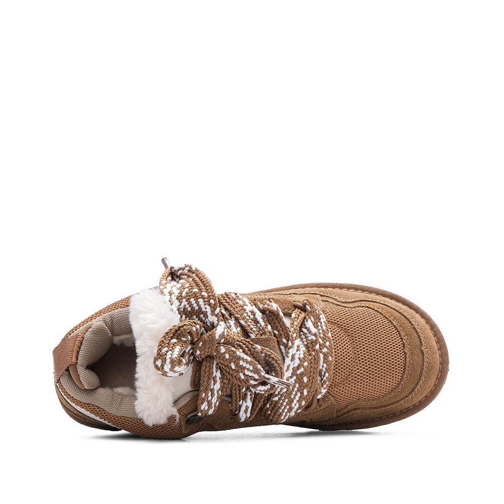 Sapatilha Casual Mulher Camurça Camel