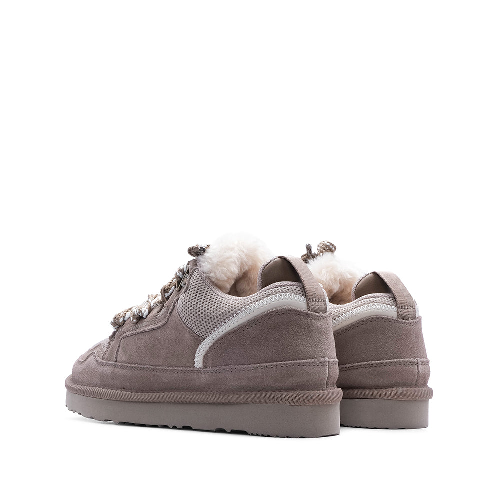 Sapatilha Casual Mulher Camurça Taupe