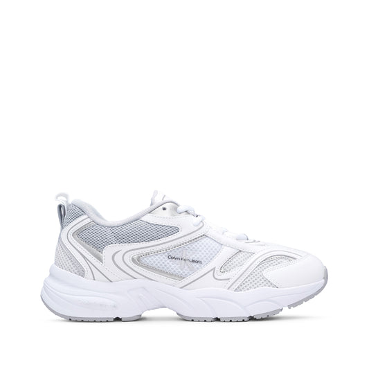 Sapatilha Casual Mulher Branco E Prata