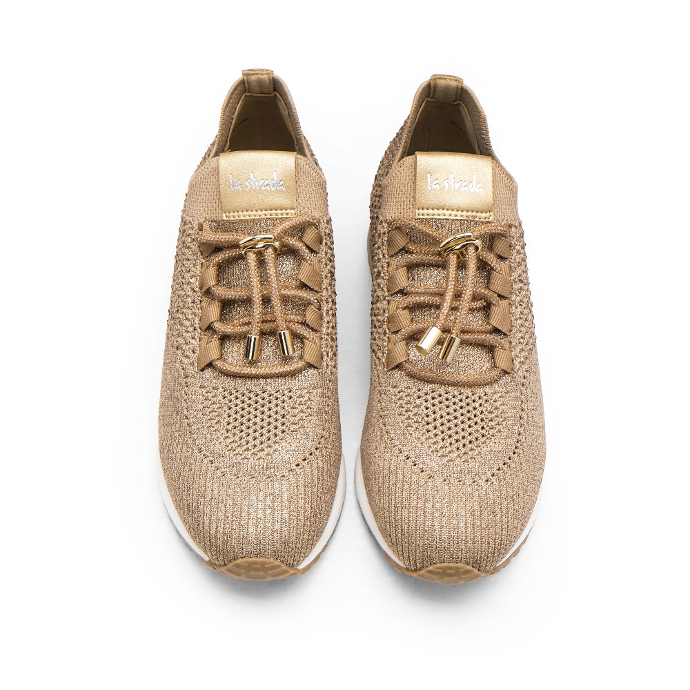 Sapatilha Casual Mulher Dourado