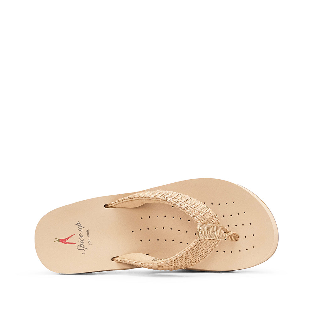 Chinelo Conforto Mulher Bege