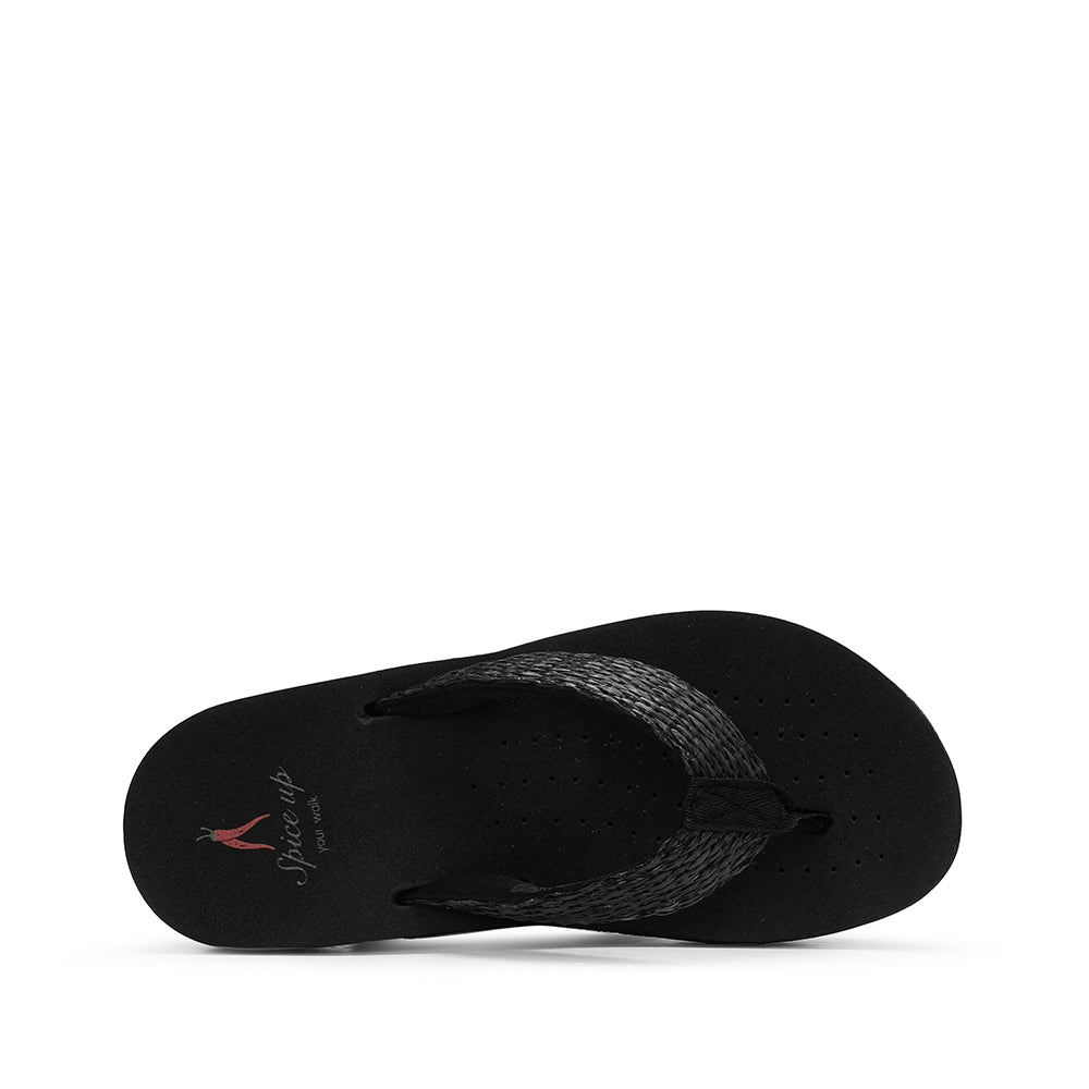 Chinelo Conforto Mulher Preto