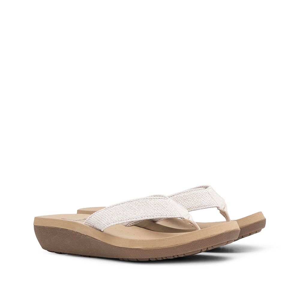 Chinelo Casual Mulher Bege
