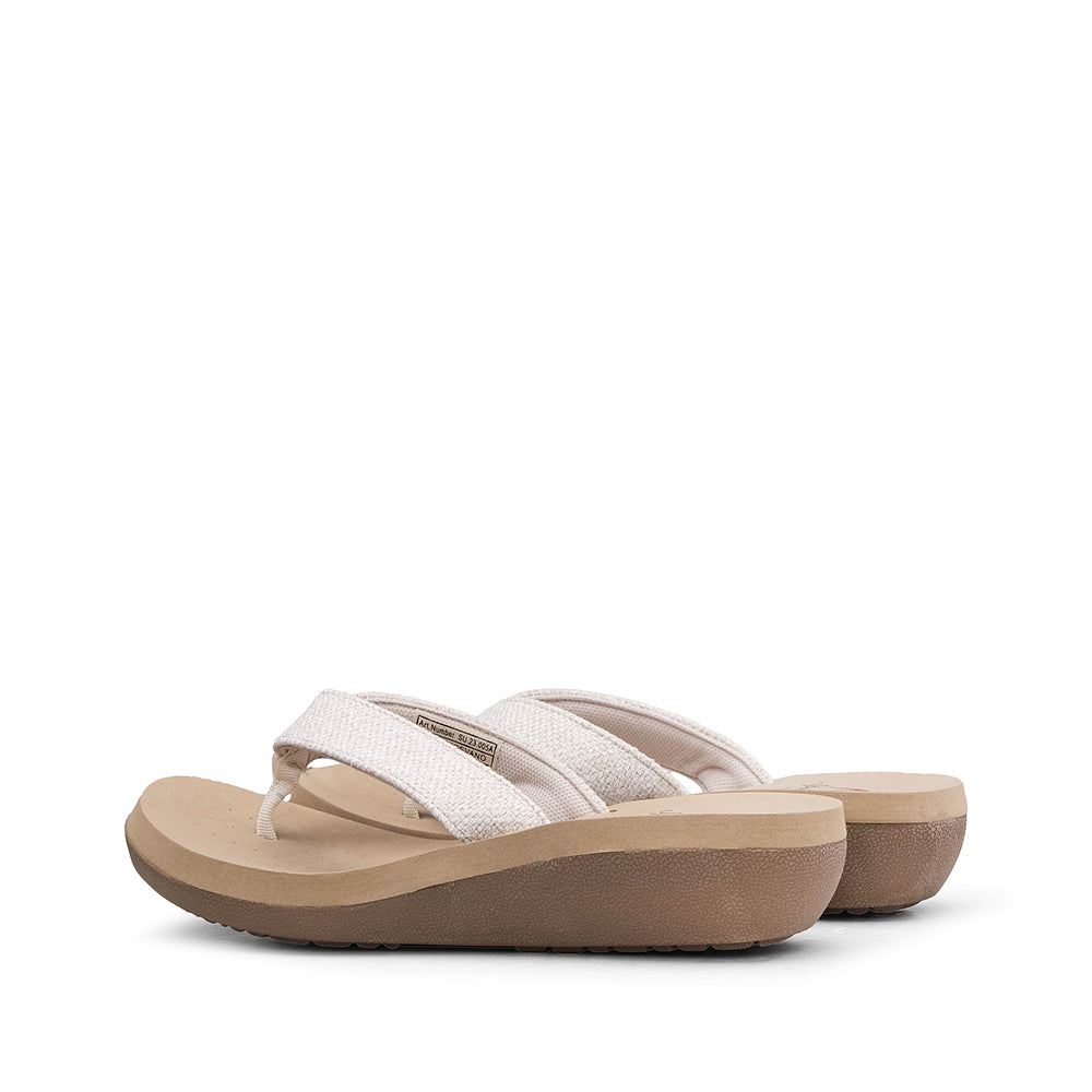 Chinelo Casual Mulher Bege