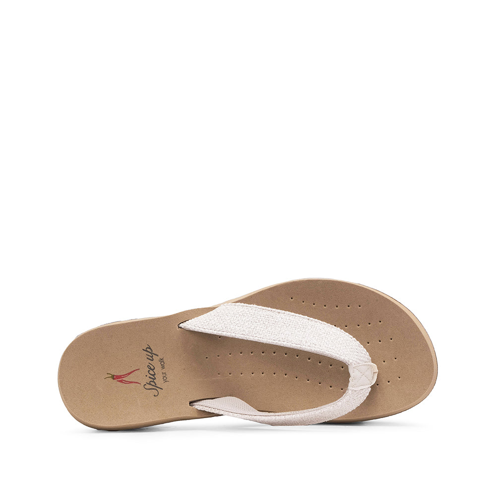 Chinelo Casual Mulher Bege