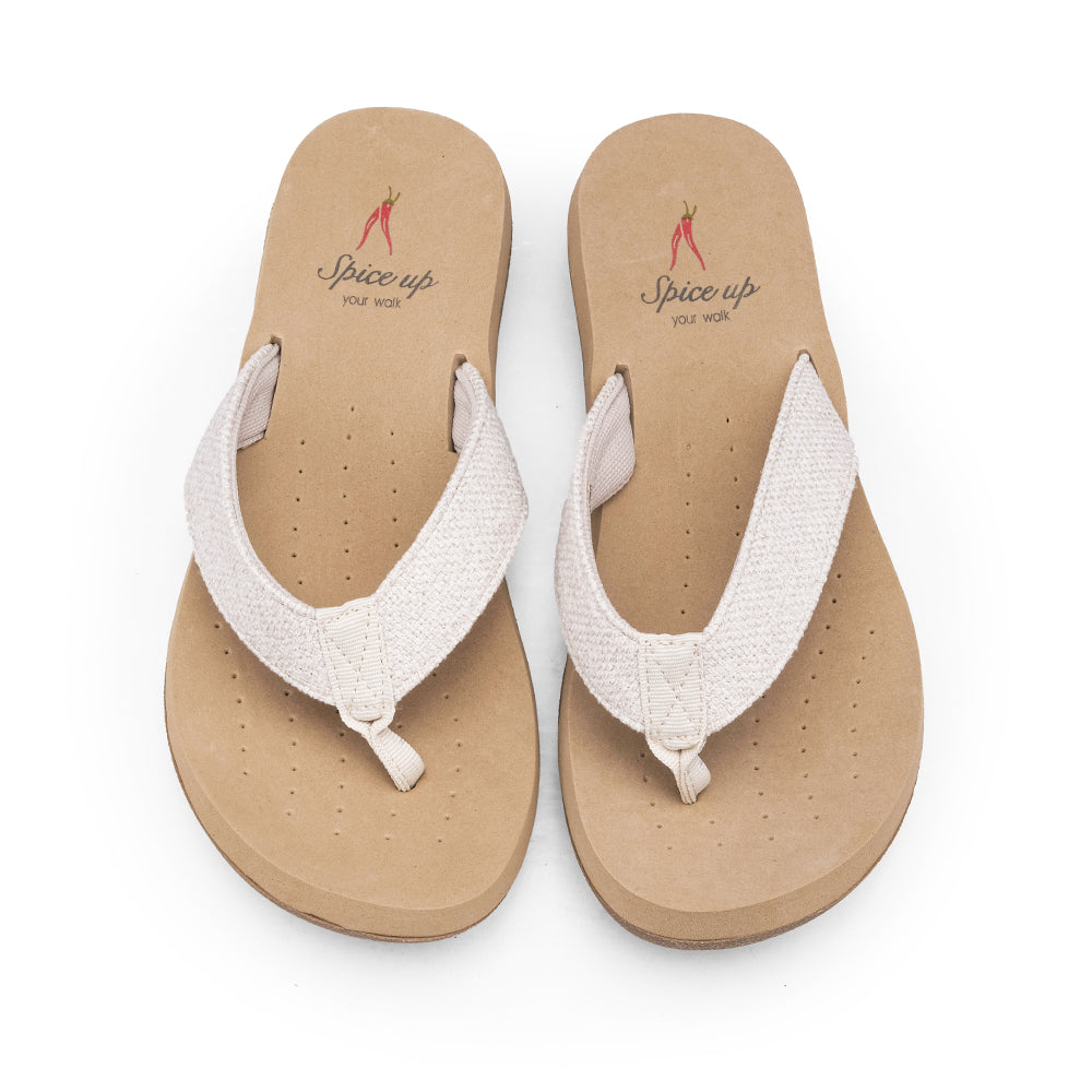 Chinelo Casual Mulher Bege