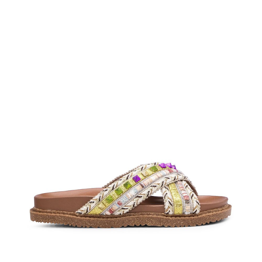Chinelo Casual Mulher Bege