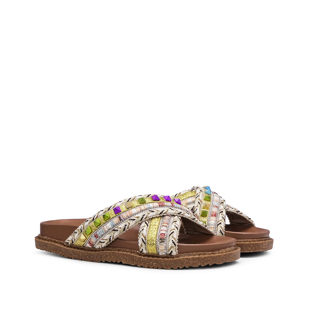 Chinelo Casual Mulher Bege