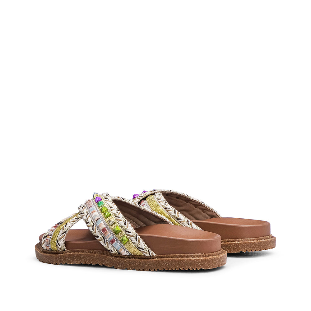 Chinelo Casual Mulher Bege