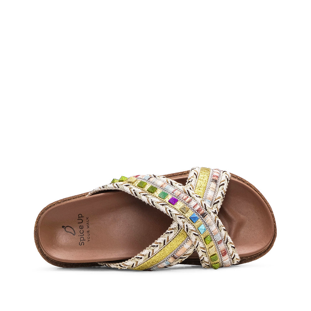 Chinelo Casual Mulher Bege