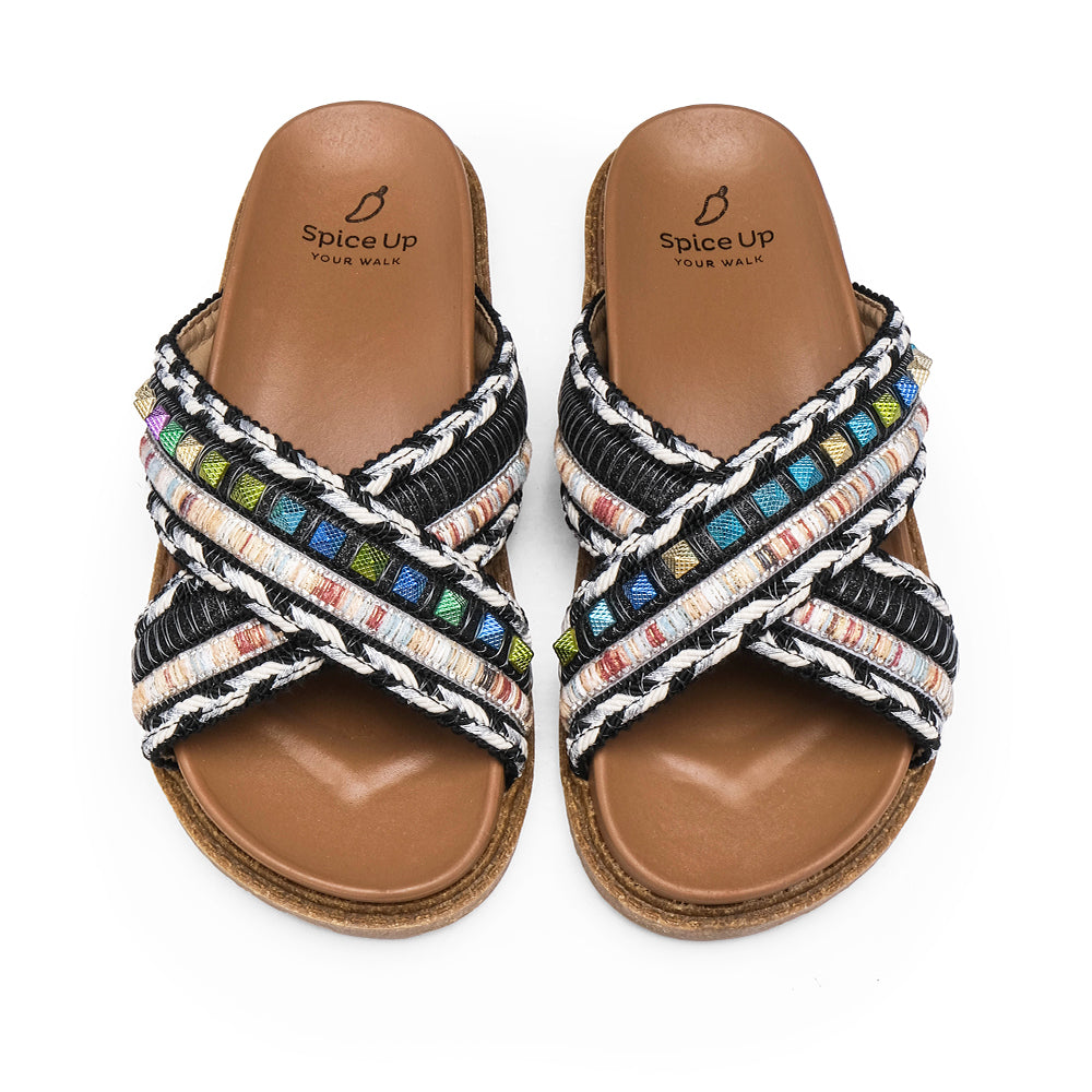 Chinelo Casual Mulher Preto