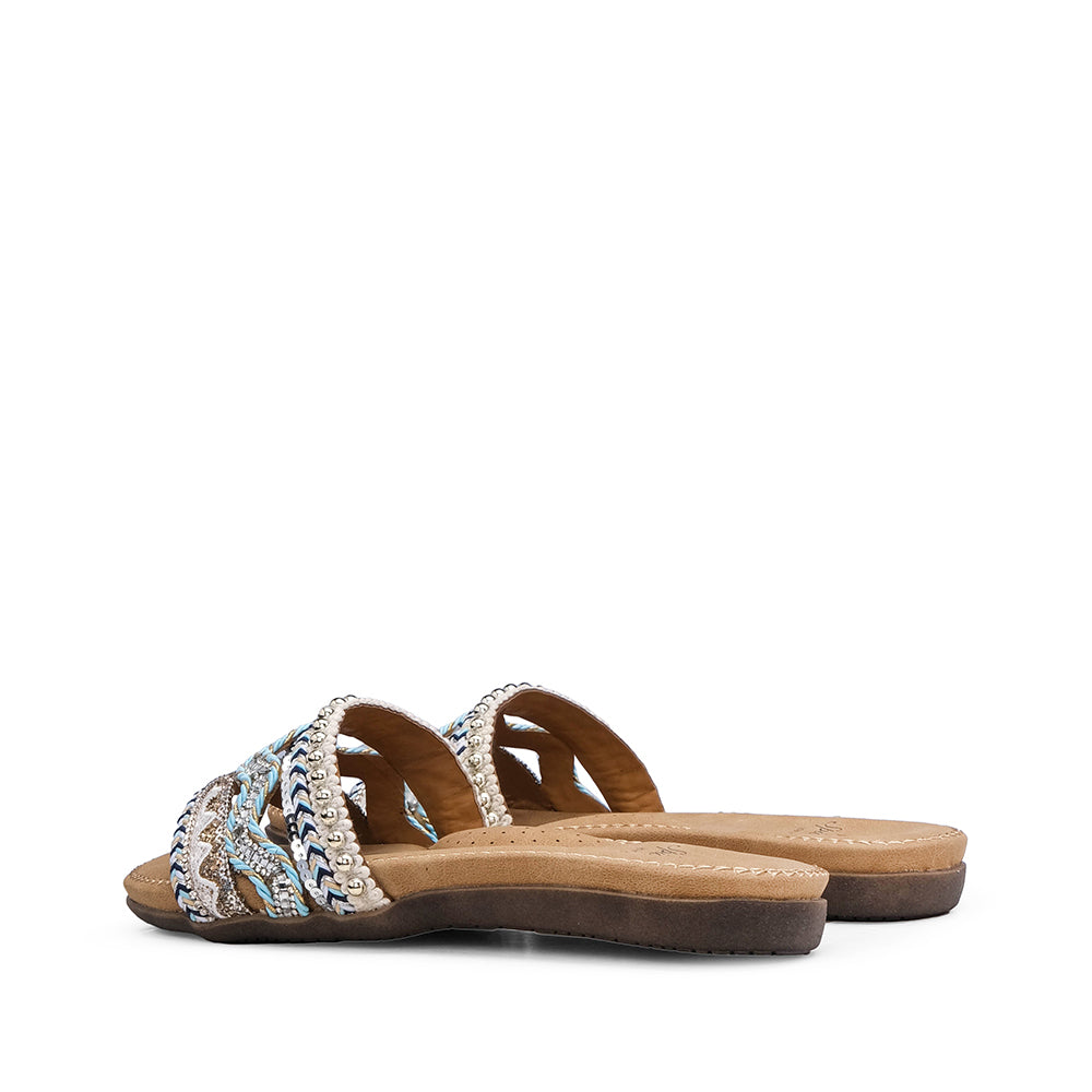Chinelo Casual Mulher Azul