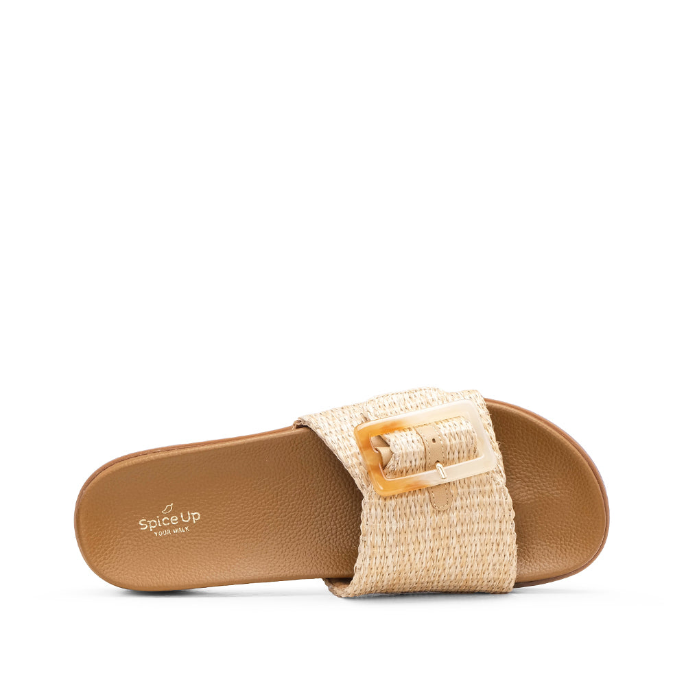 Chinelo Casual Mulher Bege