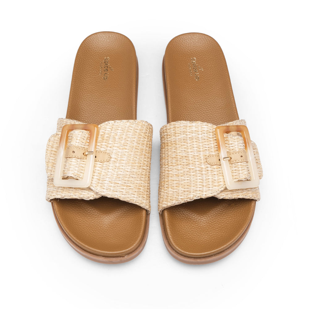 Chinelo Casual Mulher Bege