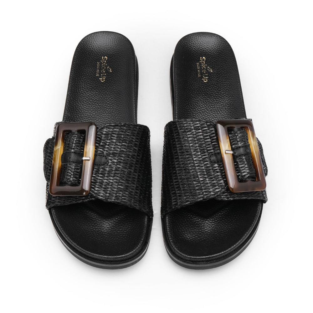 Chinelo Casual Mulher Preto