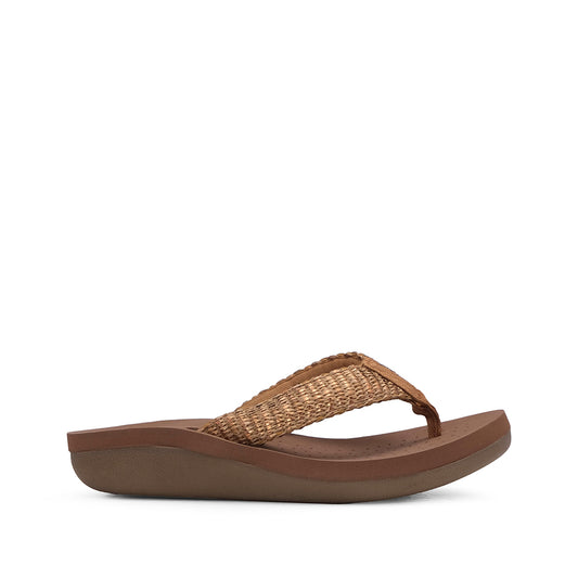 Chinelo Casual Mulher Bronze