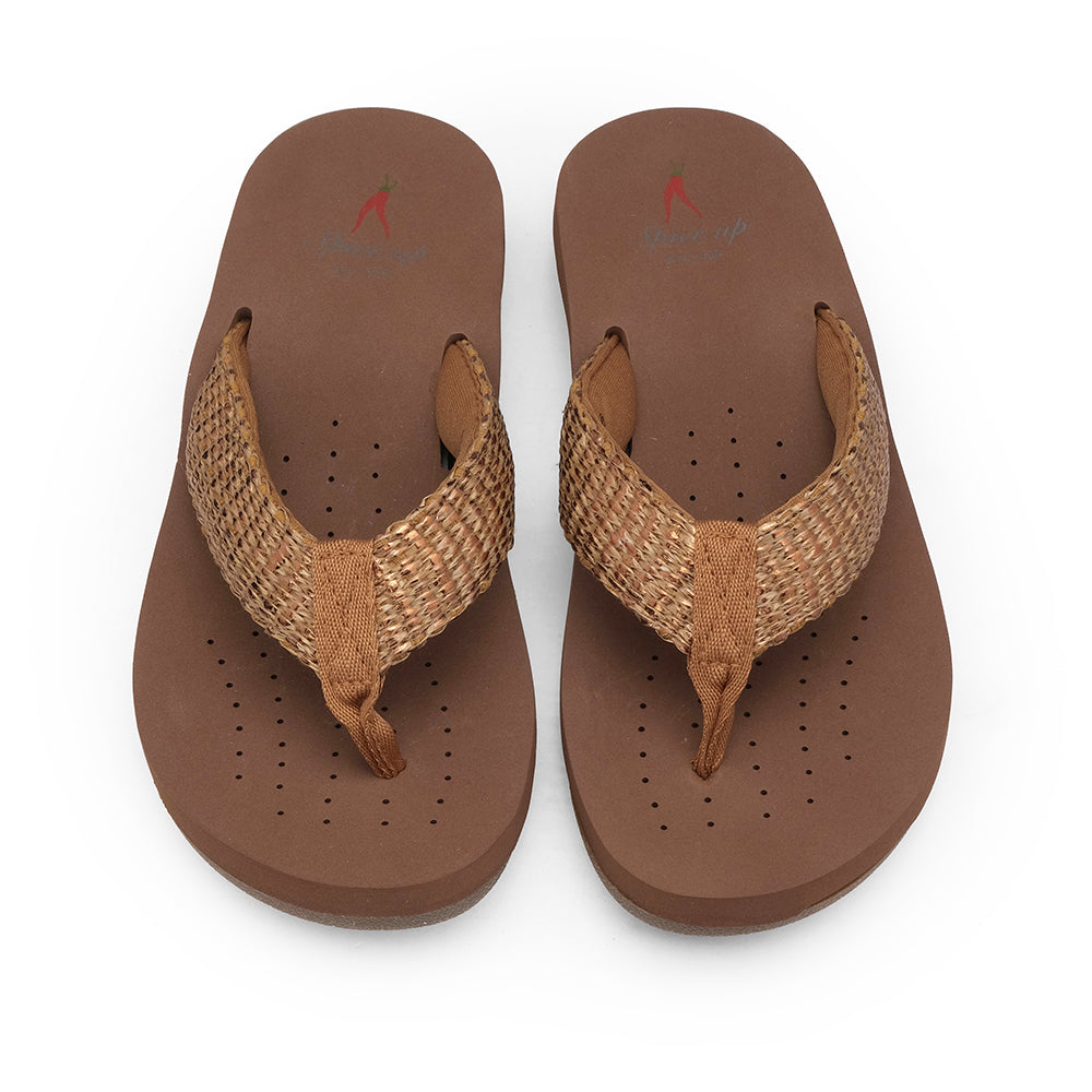 Chinelo Casual Mulher Bronze