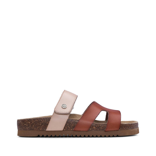 Chinelo Casual Mulher Camel