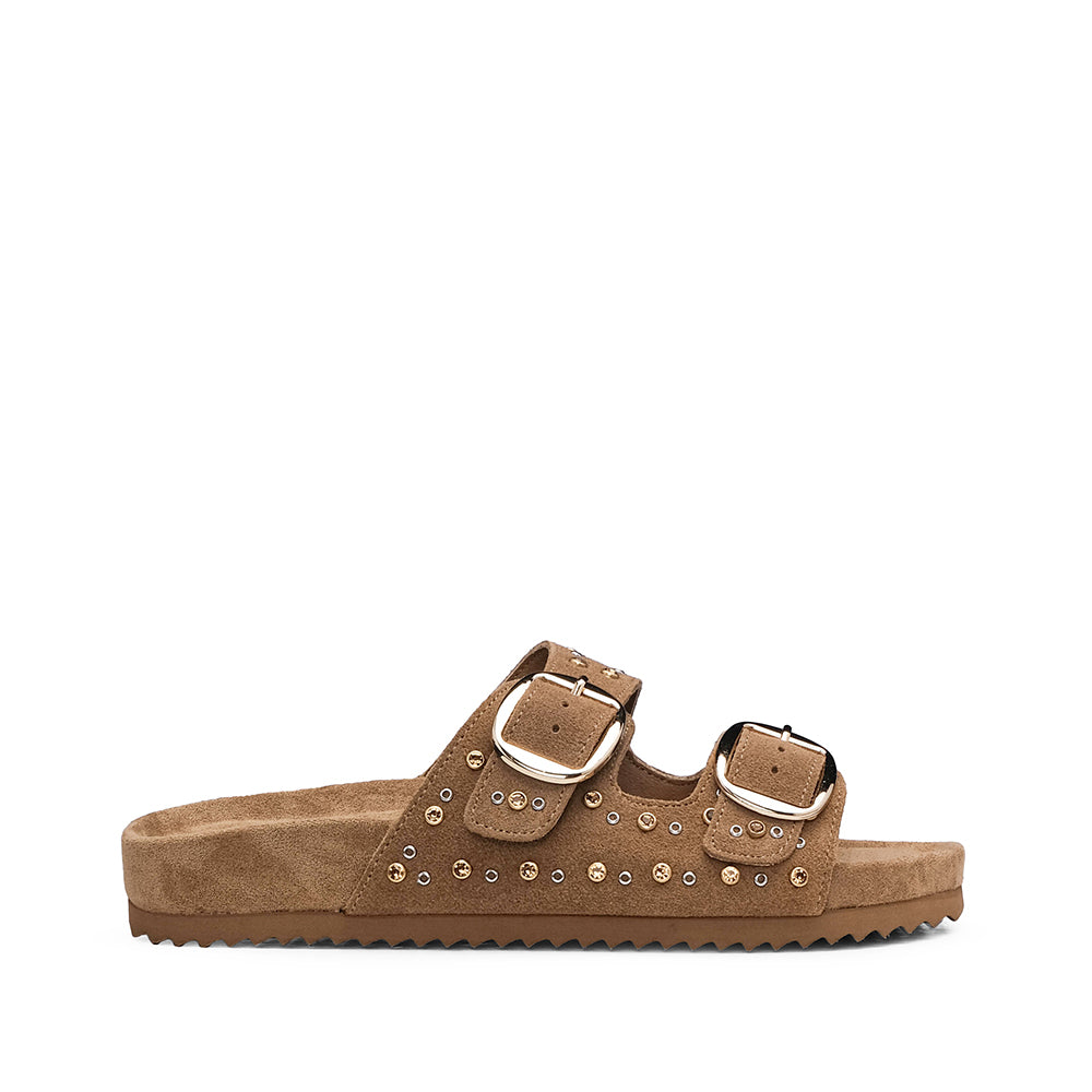 Chinelo Casual Mulher Camel