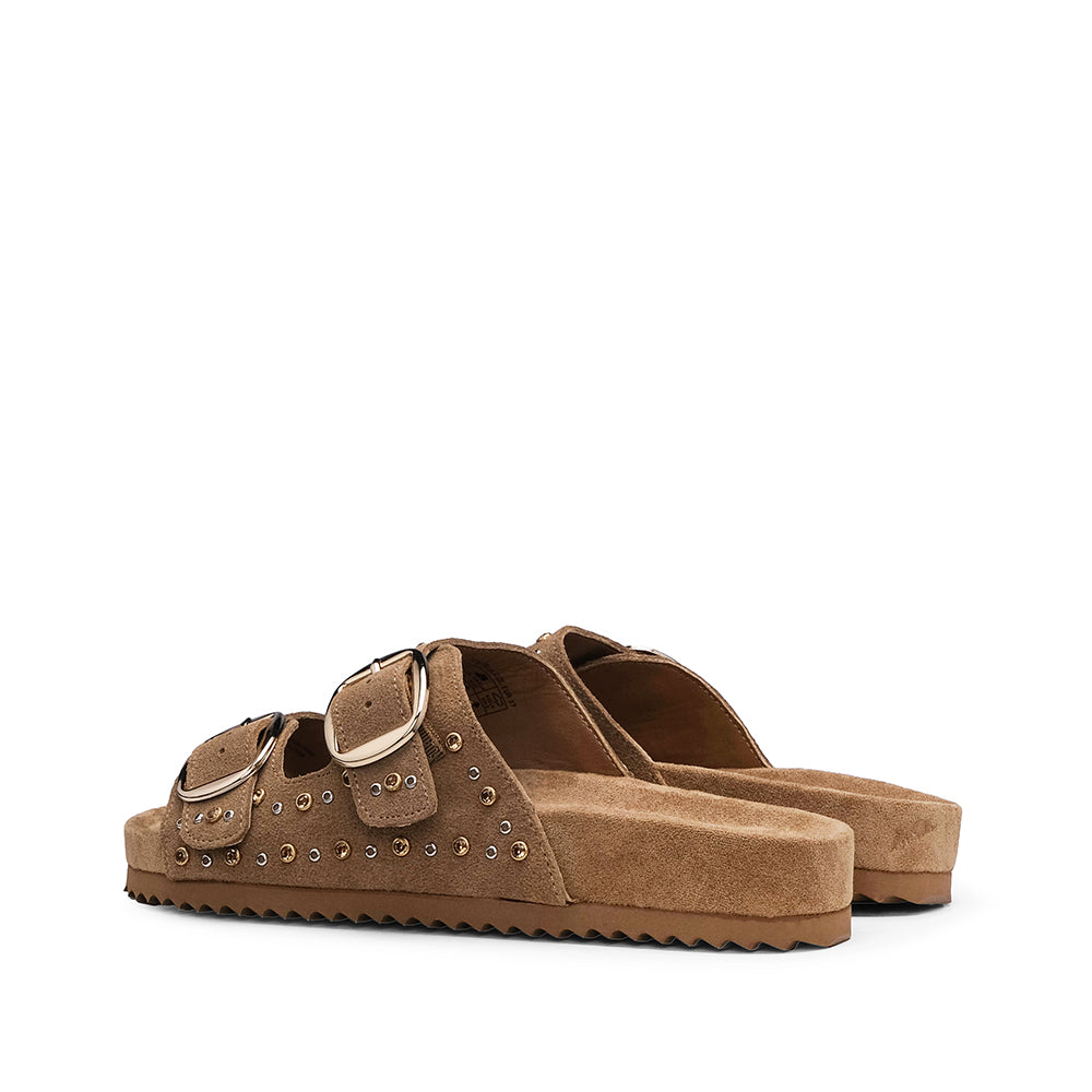 Chinelo Casual Mulher Camel