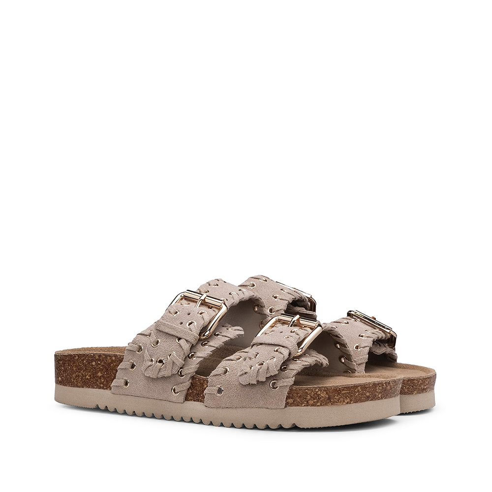 Chinelo Casual Mulher Bege