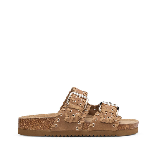 Chinelo Casual Mulher Camel