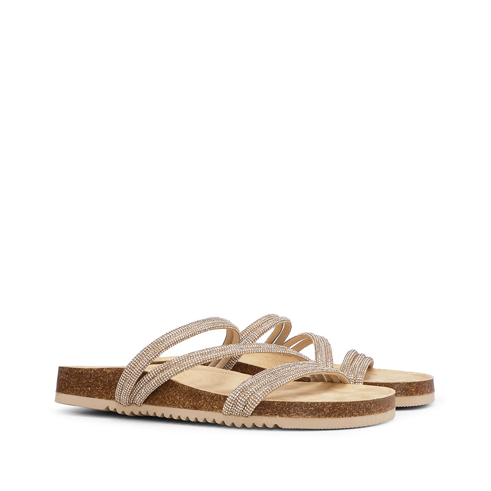 Chinelo Casual Mulher Dourado