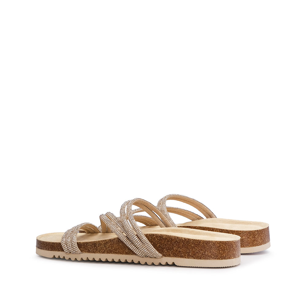 Chinelo Casual Mulher Dourado