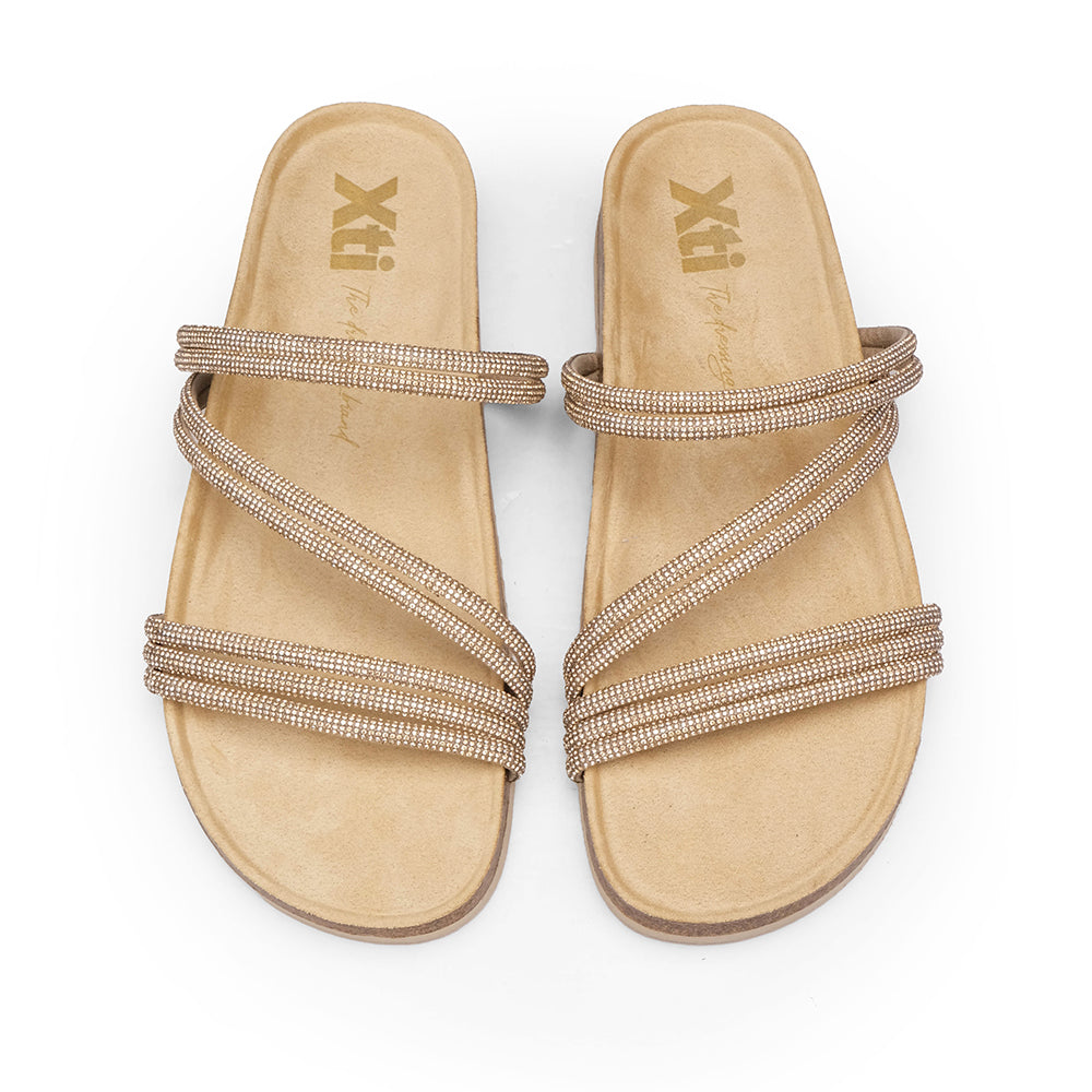 Chinelo Casual Mulher Dourado