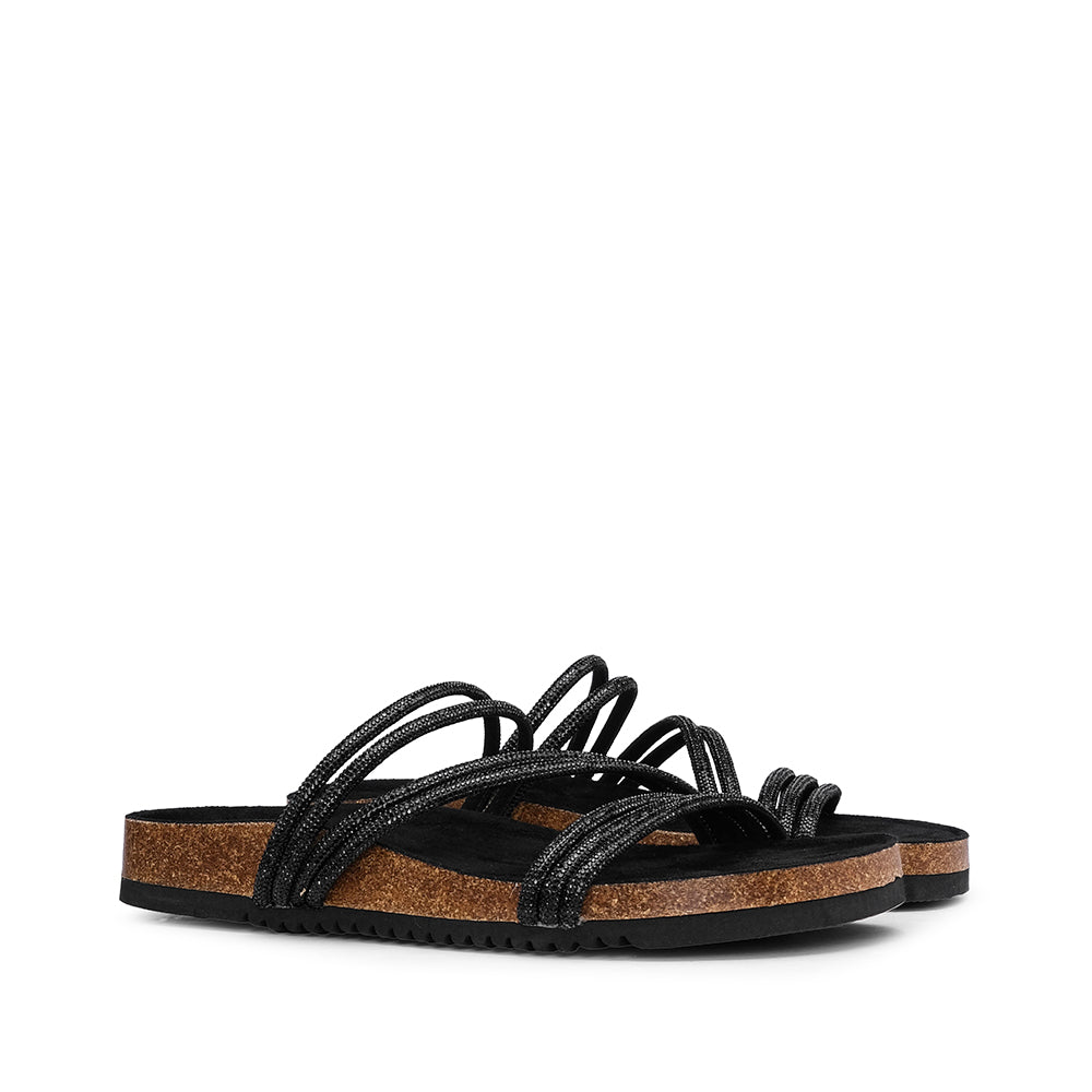 Chinelo Casual Mulher Preto