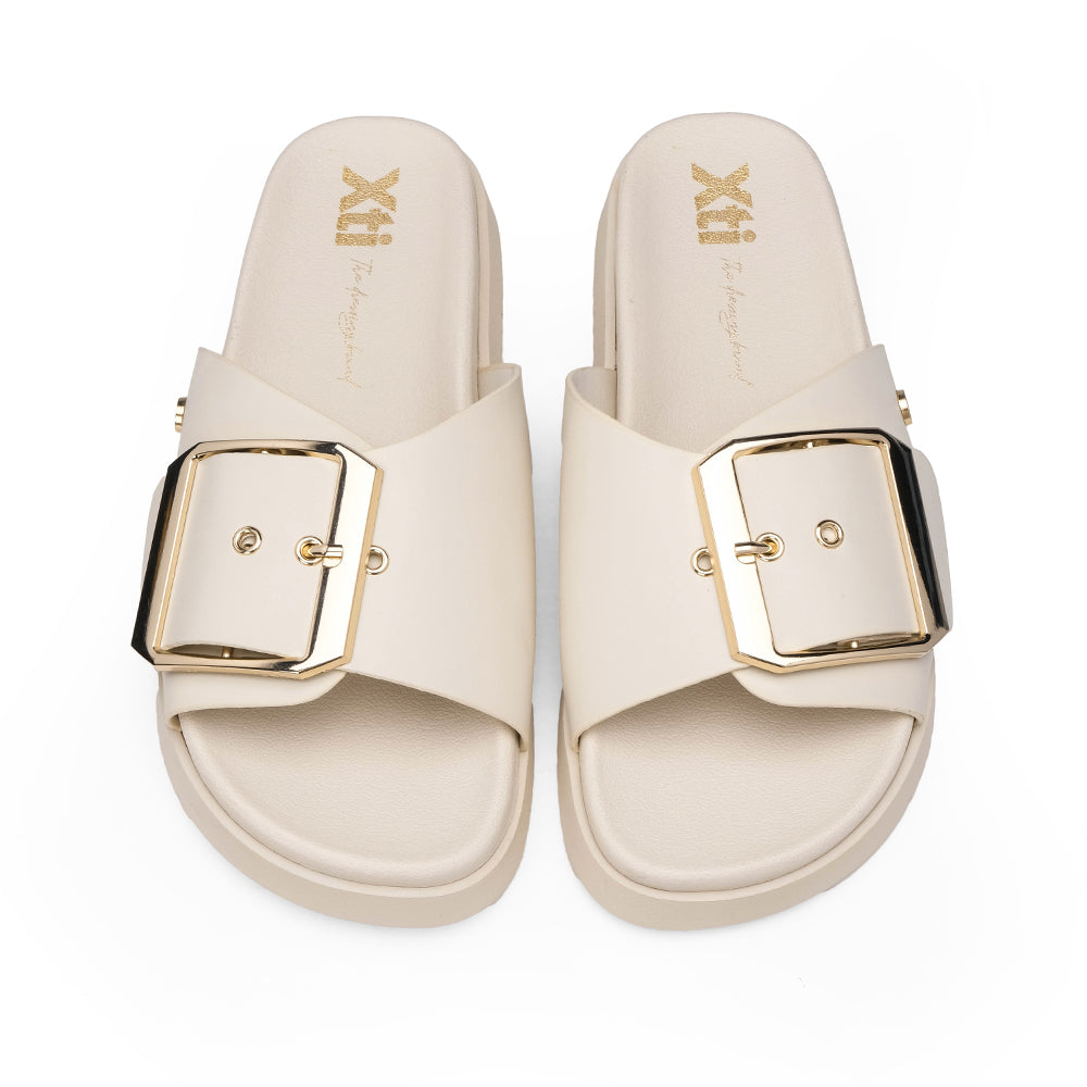 Chinelo Casual Mulher Bege