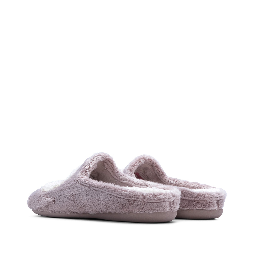 Chinelo Homewear Mulher Têxtil Taupe