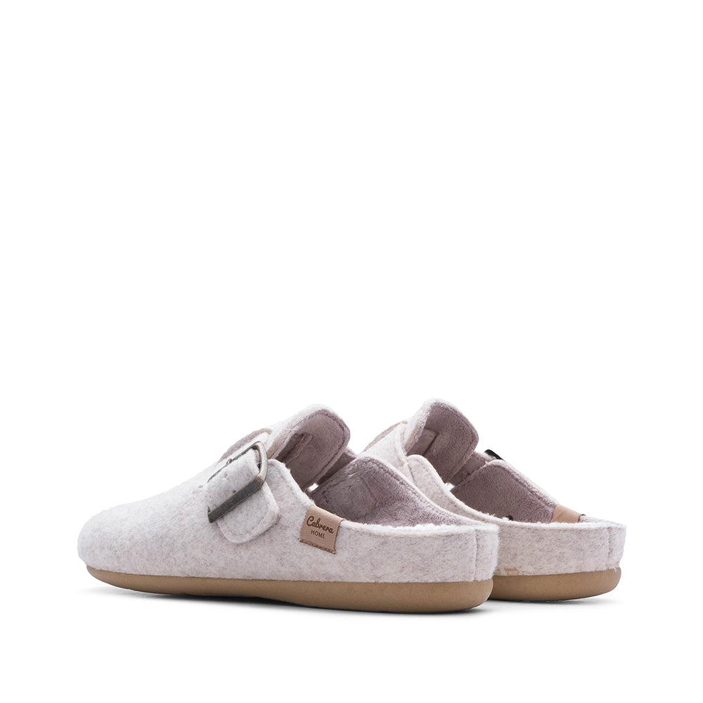 Chinelo Homewear Mulher Têxtil Bege