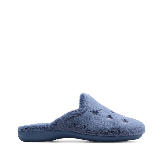 Chinelo Homewear Mulher Têxtil Azul